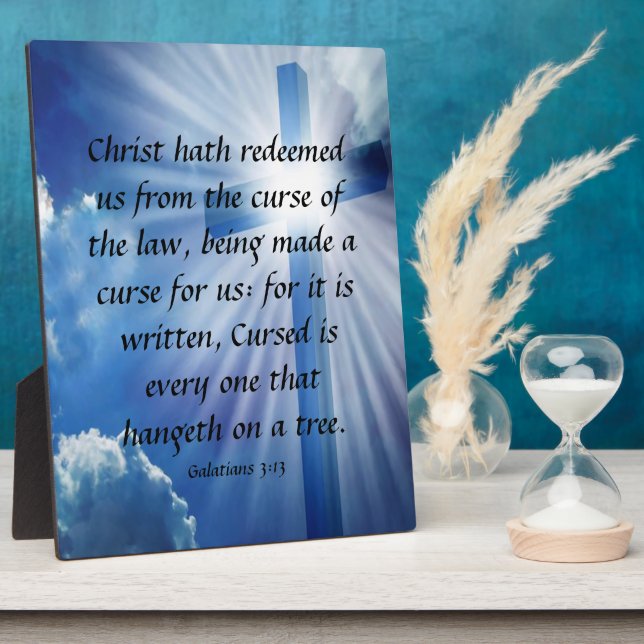 Galates 3:13 Plaque (Côté)