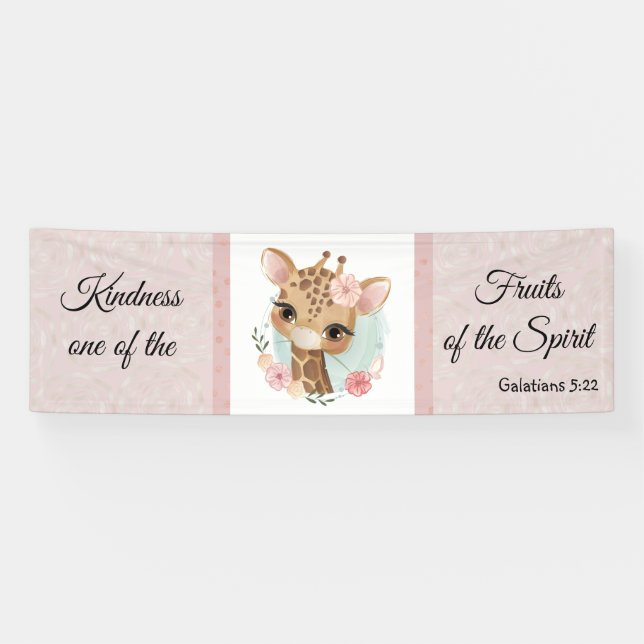  Galates 5:22 Banderole d'animal lunaire (Horizontal)