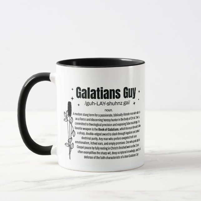 GALATIANS GUY Tasse deux tons 330ml (Gauche)