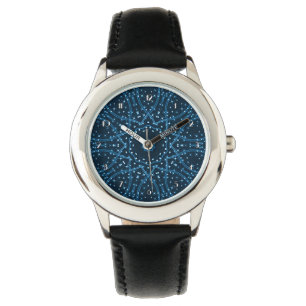 Galaxie Bleue Étoiles Montre poignet