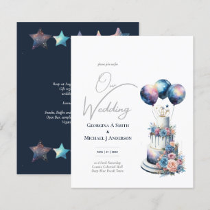 Galaxie céleste cosmique Starry Night Marine Bleu