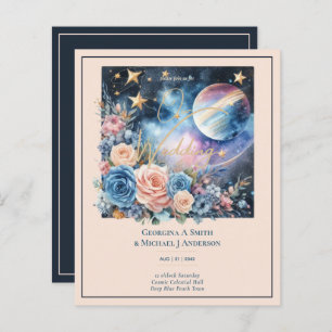 Galaxie céleste cosmique Starry Night Marine Bleu