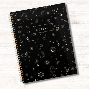 Galaxie céleste noire moderne Starry Night