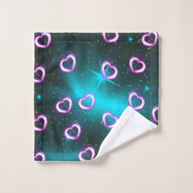 Galaxie de coeur (Gant de toilette)