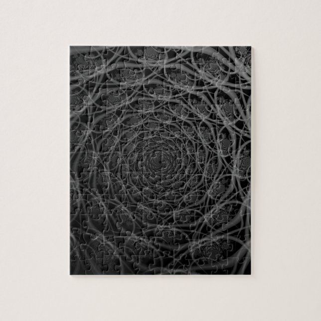 Galaxie de Filaments en Puzzle noir et blanc (Vertical)