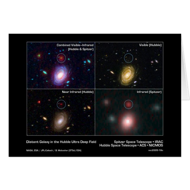 Galaxie éloignée dans le domaine ultra profond de (Devant horizontal)