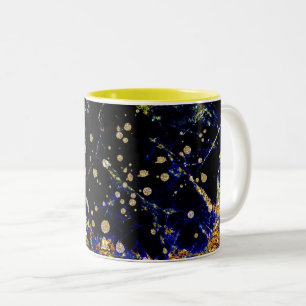 Galaxie motif abstraite Mug à café à deux tons