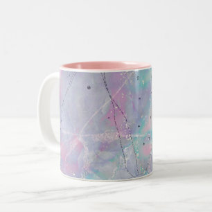 Galaxie motif abstraite Mug à café à deux tons
