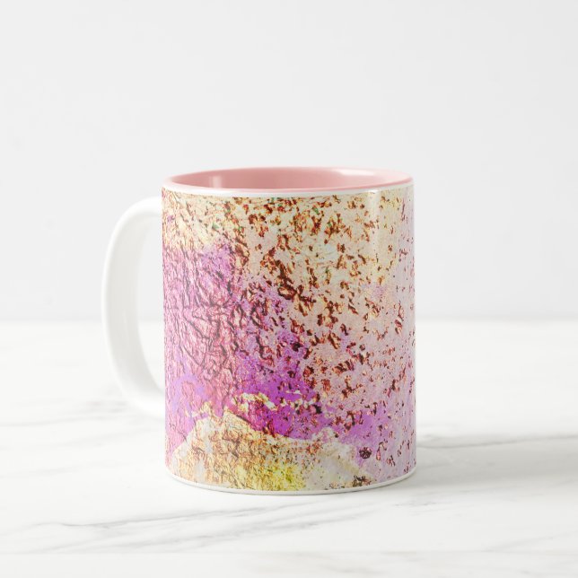 Galaxie motif abstraite Mug à café à deux tons (Devant gauche)