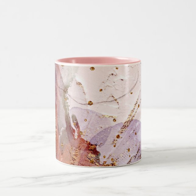 Galaxie motif abstraite Mug à café à deux tons (Centre)