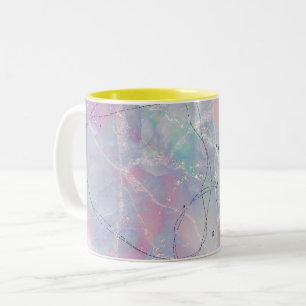 Galaxie motif abstraite Mug à café à deux tons