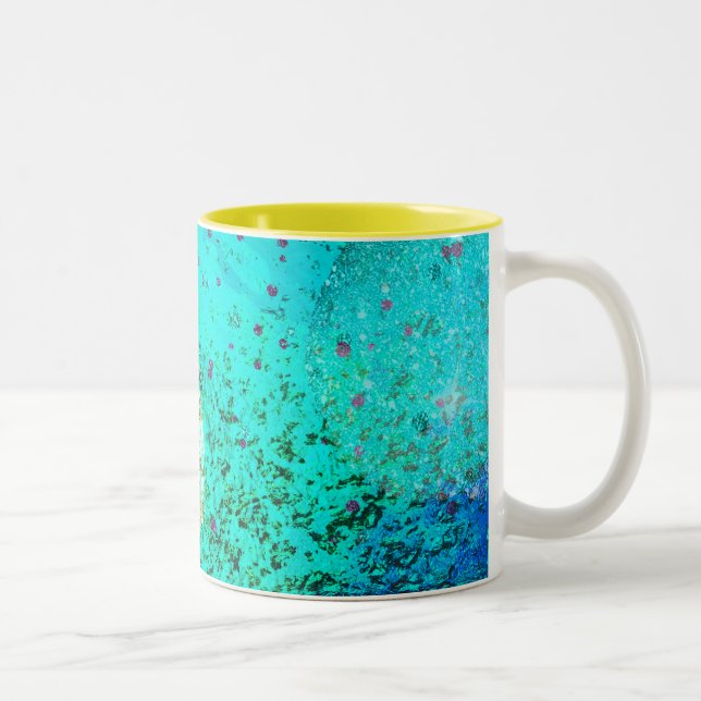 Galaxie motif abstraite Mug à café à deux tons (Droit)