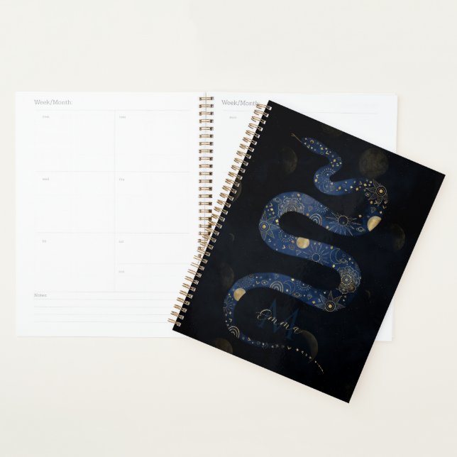 Galaxie Mystical Gold Blue Serpent (Devant avec enveloppe)