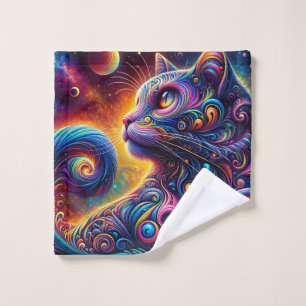 Galaxie mystique spirale Chat arc-en-ciel