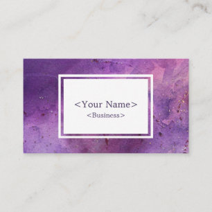 Galaxie spirituelle Carte de visite violet