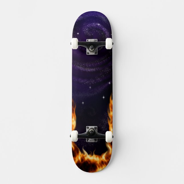 Galaxie Sur Feu Custom Skateboard (Recto)