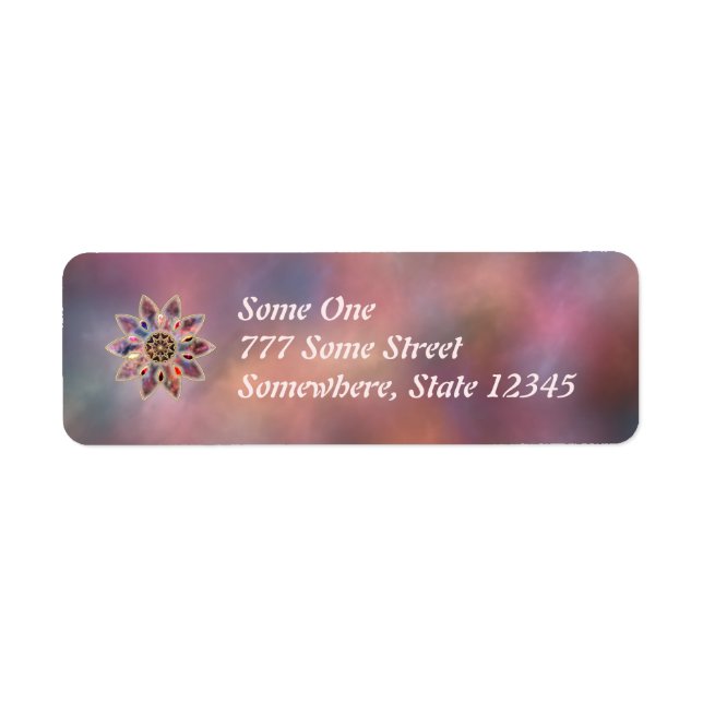 Galaxies marbrées Étiquettes de adresse (Devant)