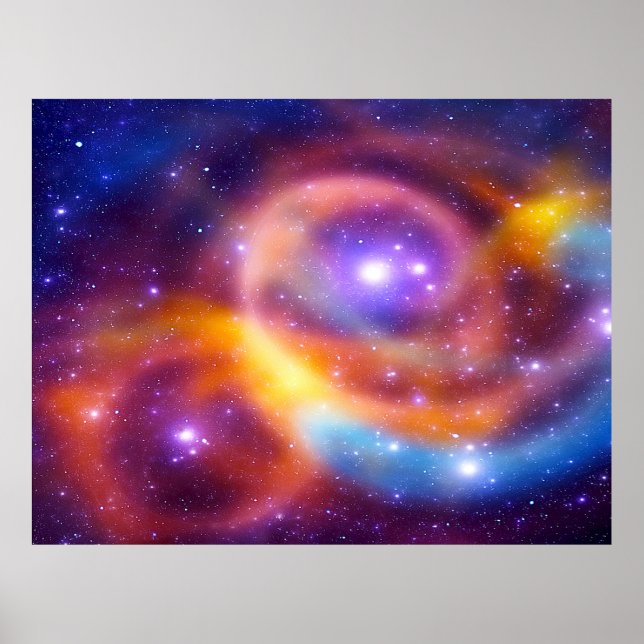 Galaxy Array of Stars and Gases Value Poster (Devant)