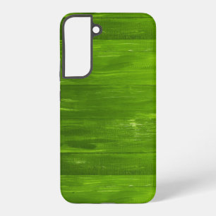 Galaxy Bandes de texture de bois vert samsung coque de ga