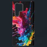 Galaxy Coque de galaxie Samsung<br><div class="desc">Ce design est un gros plan d'une méduse rouge et bleue. L'oeuvre semble être un tableau aux éléments abstraits,  présentant des couleurs vives.</div>