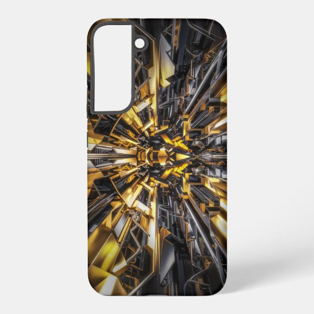 Galaxy Coque de protection Samsung noir et or (Verso)