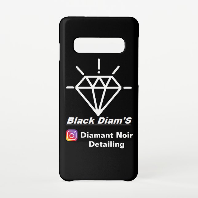Galaxy Coque Samsung S10 "Black Diam's" édition limité (Dos)