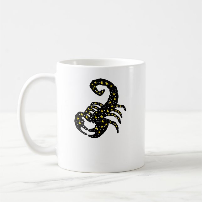 Galaxy Crab Zodiac Mug – Cosmic Cancer Silhouette  (Gauche)