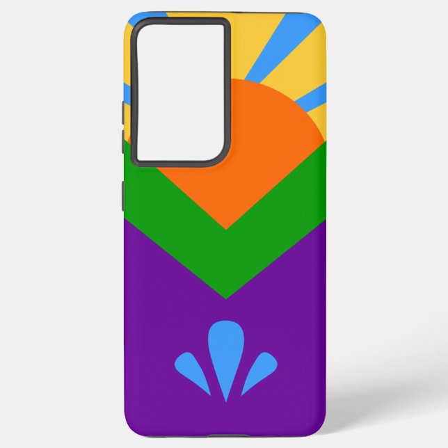 Galaxy Drapeau Coque Samsung S21 Plus de Manitou Springs (Verso)