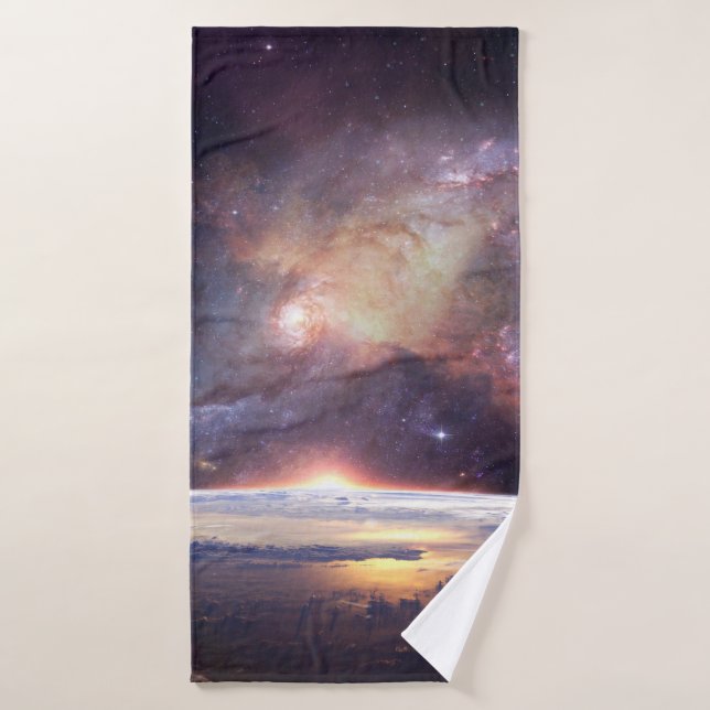 Galaxy étoile infinité cosmos sombre (Serviette de bain)
