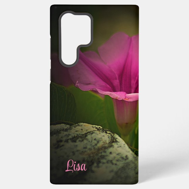 Galaxy Fleur rose personnalisée Coque Samsung (Verso)