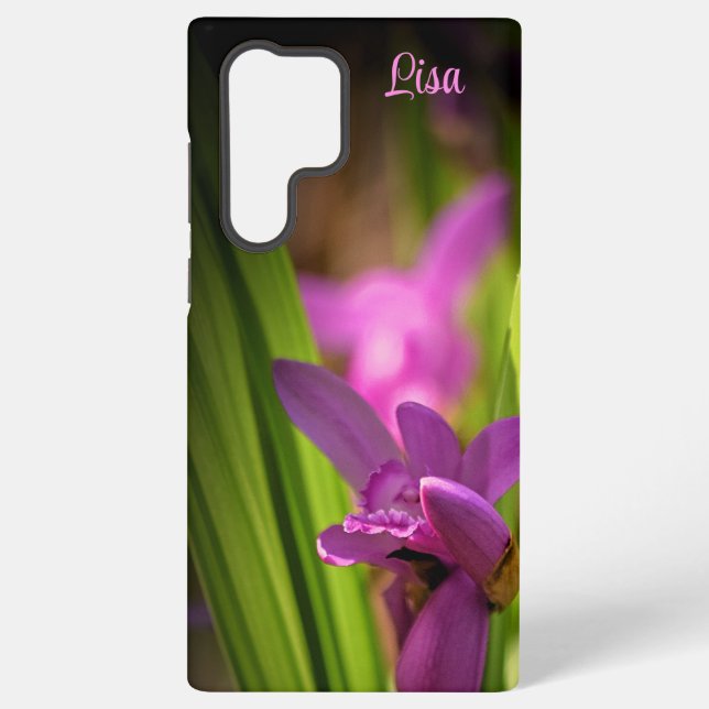 Galaxy Fleur rose personnalisée Coque Samsung (Verso)