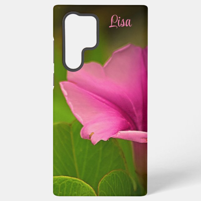 Galaxy Fleur rose personnalisée Coque Samsung (Verso)