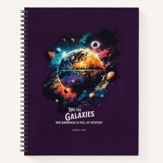 Galaxy Livre de notes moderne