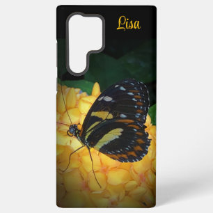 Galaxy Papillon personnalisé sur Flower Samsung Coque
