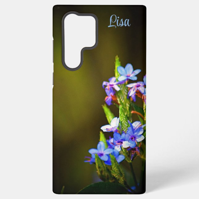 Galaxy Petit Coque Samsung bleu personnalisé (Verso)