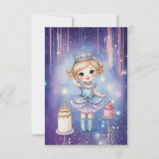 Galaxy Princess Carte d'anniversaire