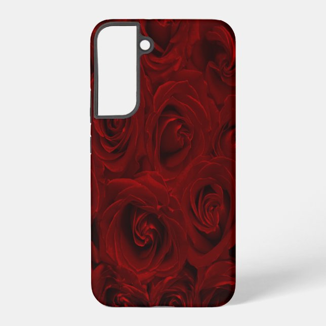 Galaxy Rose de fleurs rouges motif samsung coque de galax (Verso)