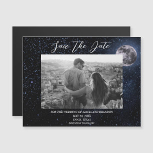 Galaxy Starry Night Stars Sky Mariage Moon Magnet