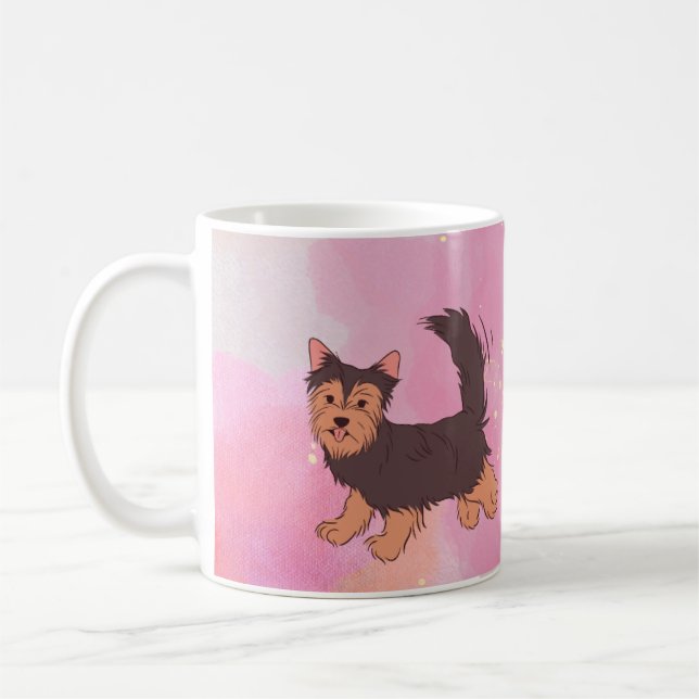 Galaxy Yorkie Mug rose (Gauche)