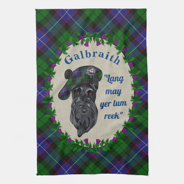 Galbraith Scottie Chien serviette de cuisine (Vertical)