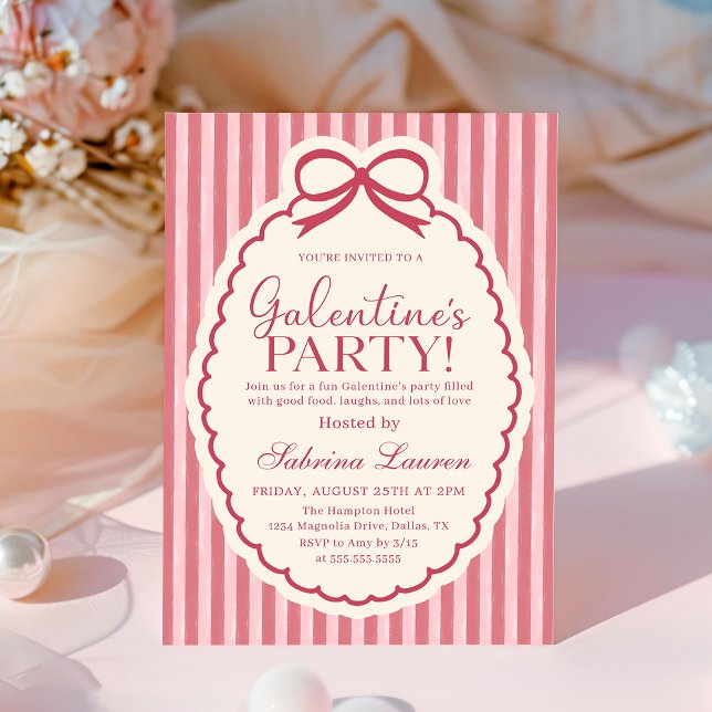 Galentine's Day Party Girls Valentine Invitation (Créateur téléchargé)