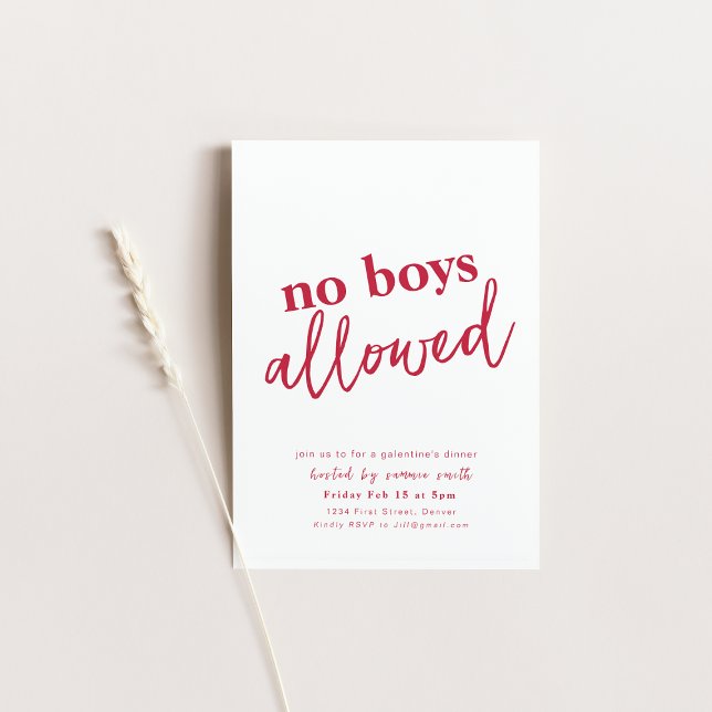 Galentines Dîner Valentine Filles Invitation de nu (Créateur téléchargé)