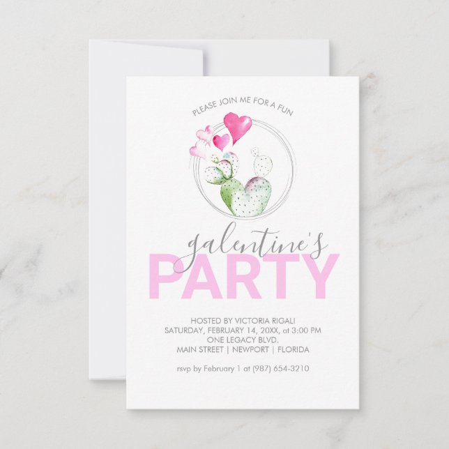 Galentines Invitations d'anniversaire en ligne (Devant)