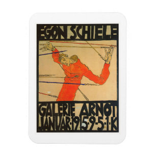 "GALERIE ARNOT" POSTER BY EGON SCHIELE ON MAGNET