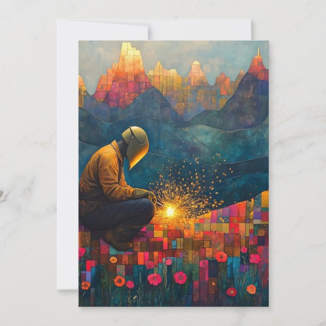 Galerie d'art imprimé - invitation à souder événem (Devant)