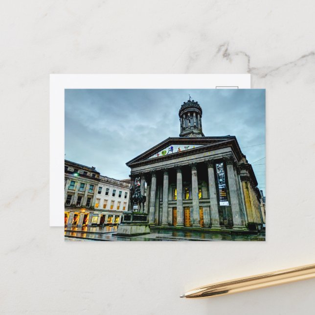 Galerie d'Art Moderne, Carte Postale de Glasgow (Devant/Arrière en situation)