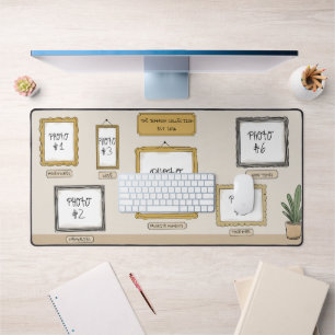 Galerie d'Art Personnelisée Tapis de Bureau Photo 
