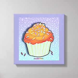 Galerie Peach Cupcake Toile Enveloppée