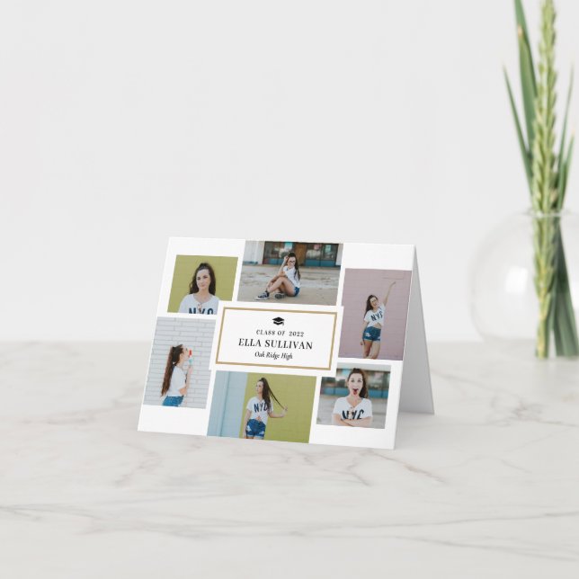Galerie tendance Graduation Carte de remerciements (Devant)