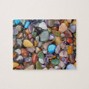 Galets de pierre à gemmes Puzzle de 8 po x 10 po,
